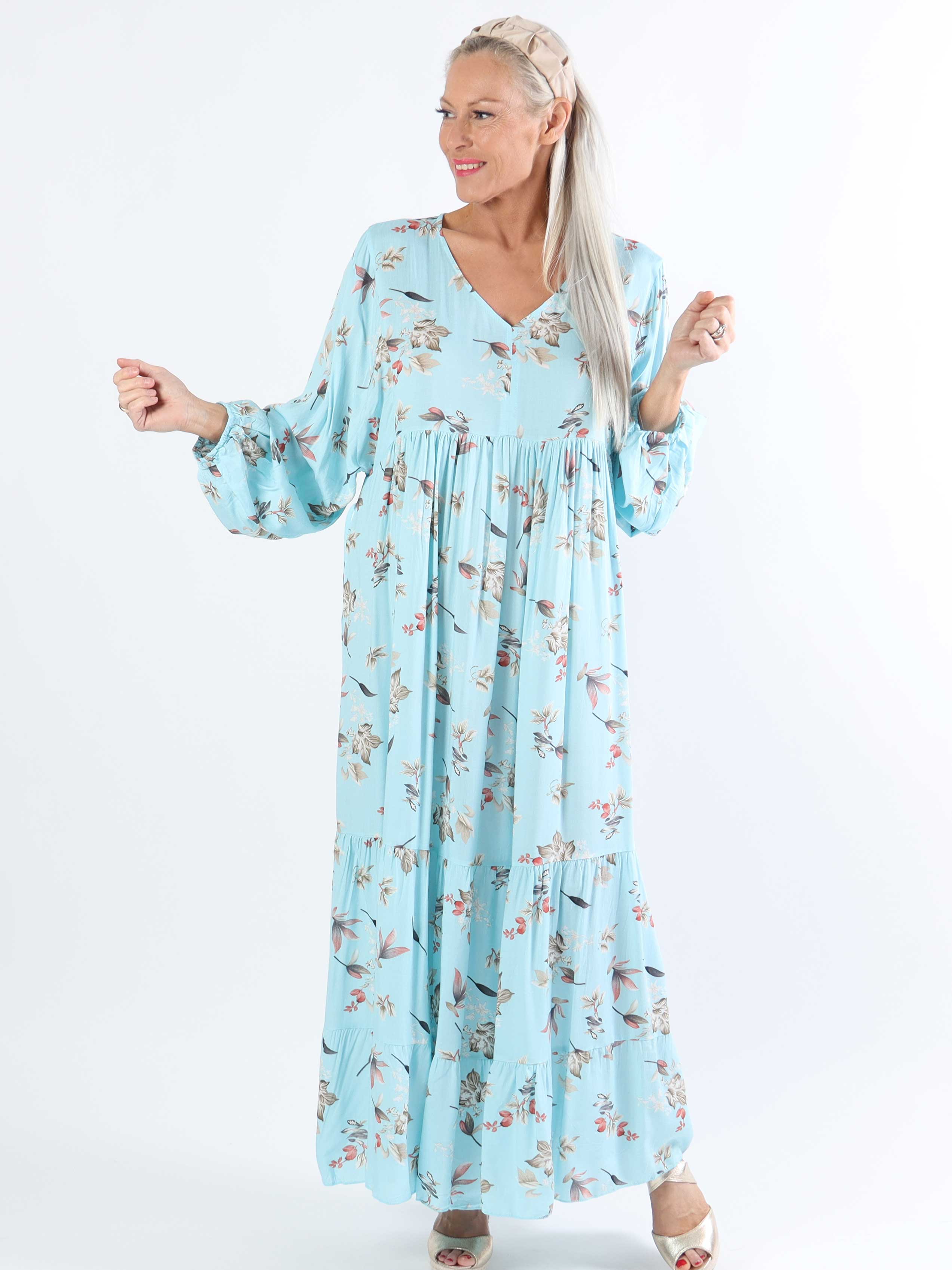 Michelle - Sød plussize blomstret kjole